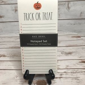 Rae Dunn TRICK OR TREAT Notepad Set